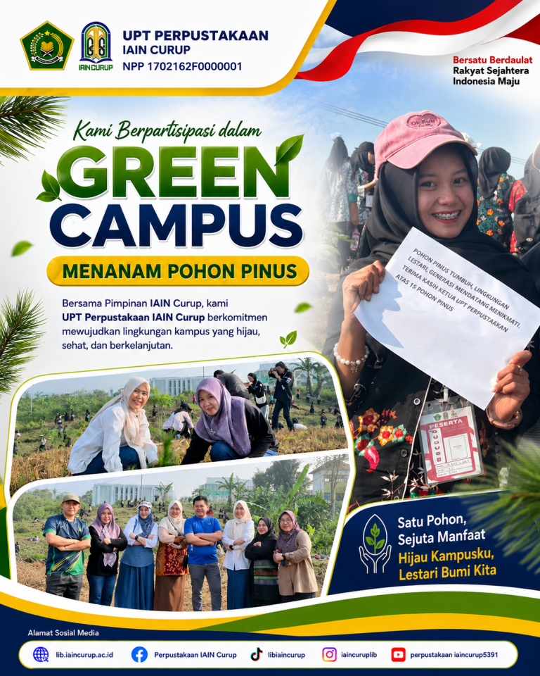 UPT Perpustakaan IAIN Curup Berpartisipasi dalam Kegiatan Green Campus