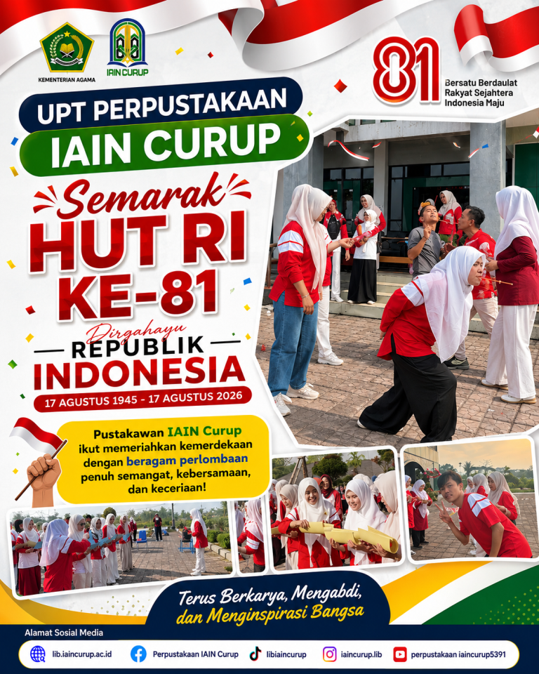 Pustakawan IAIN Curup Ikut Semarakkan HUT ke-81 Kemerdekaan RI melalui Beragam Perlombaan